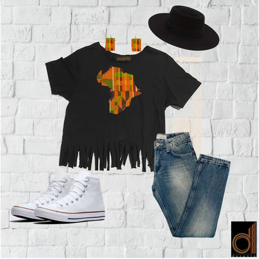 Africa Map Shirt- Women