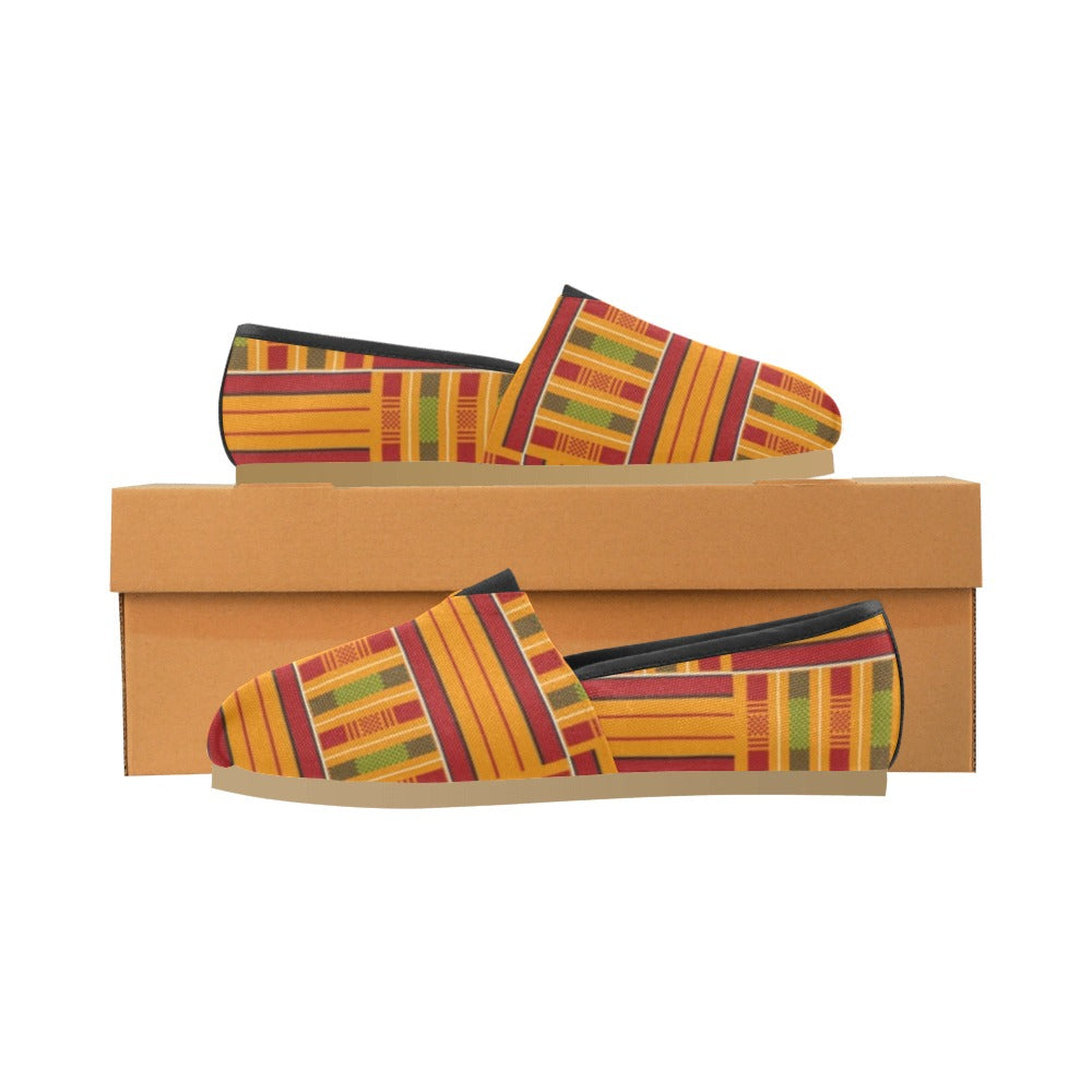 Kente shoe Casual Canvas Women's Shoes (Model004)