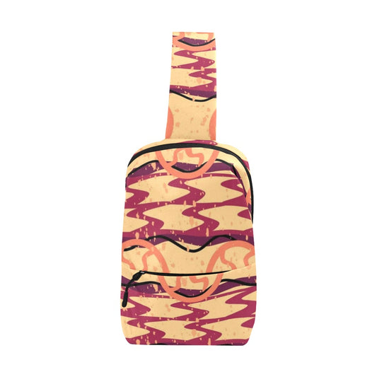 Ankara Watermelon- berry bag Men's Chest Bag (Model 1678)