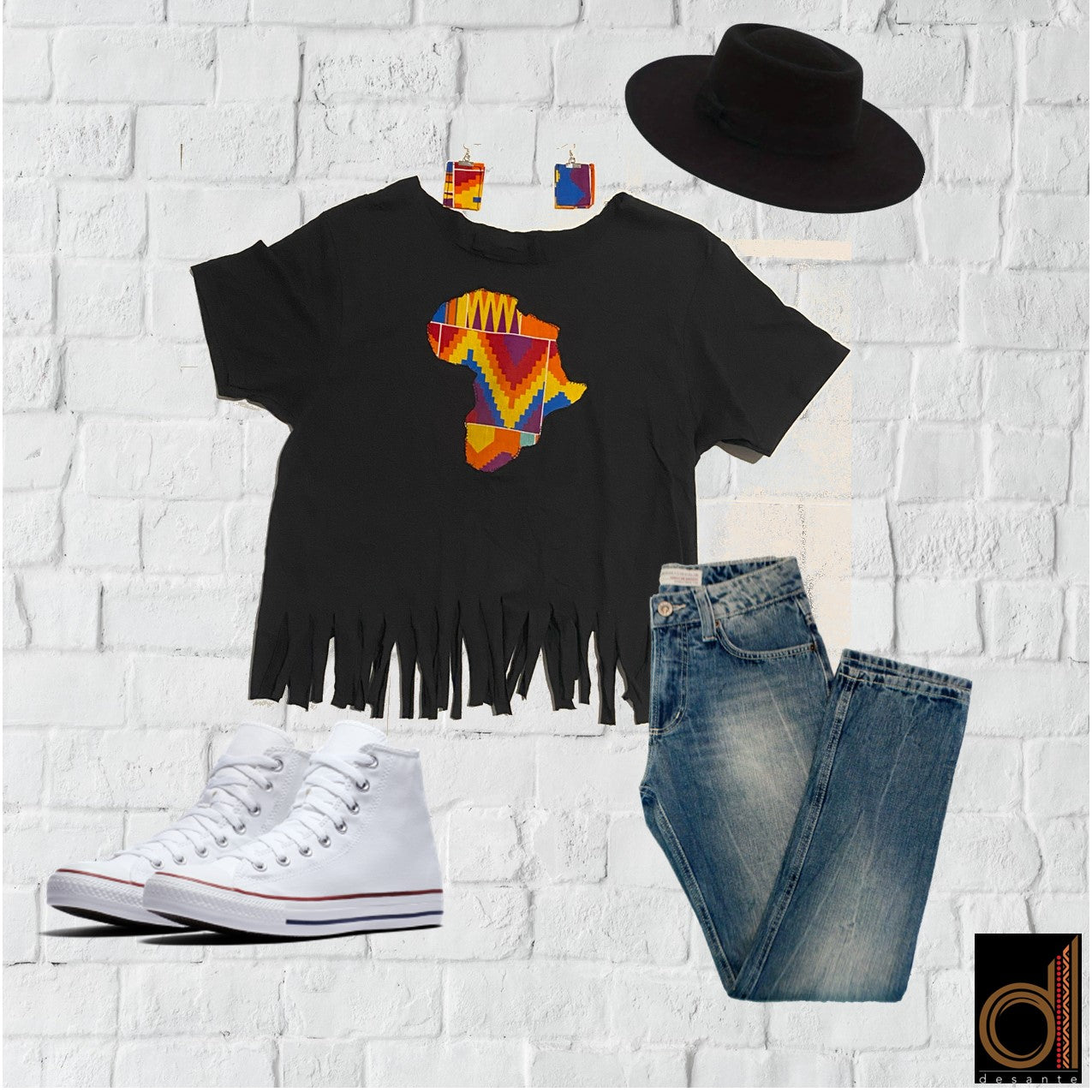 Africa Map Shirt- Women