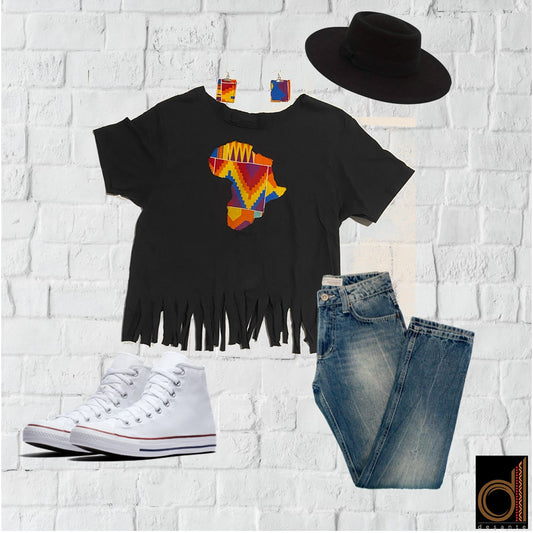 Africa Map Shirt- Women