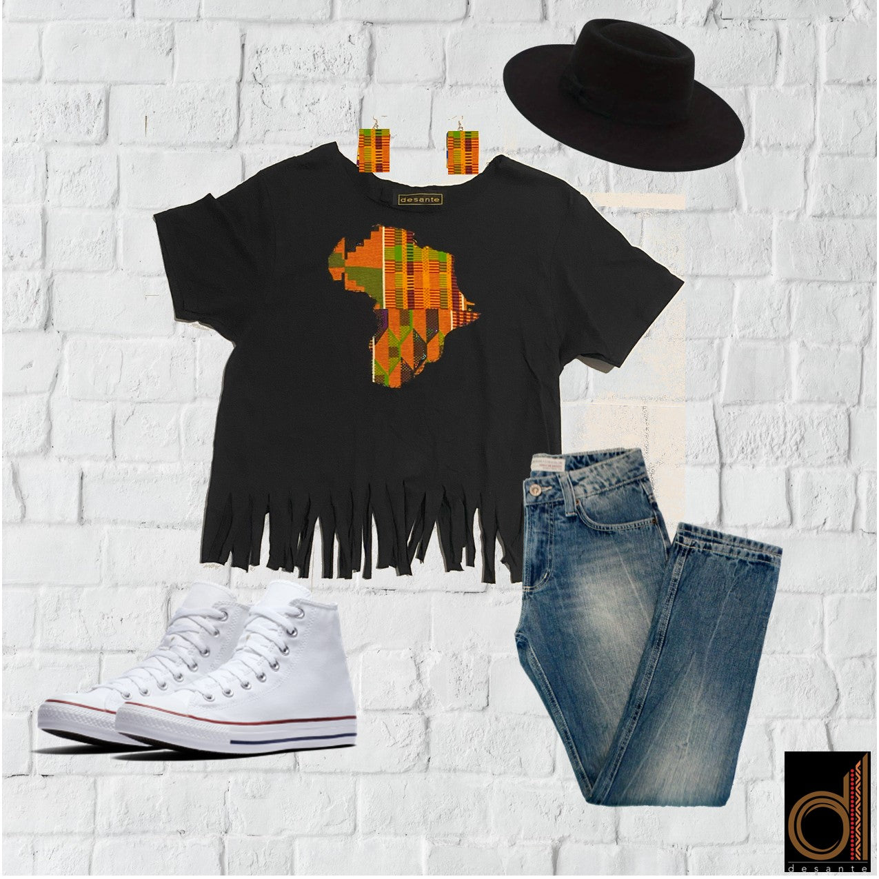 Africa Map Shirt- Women