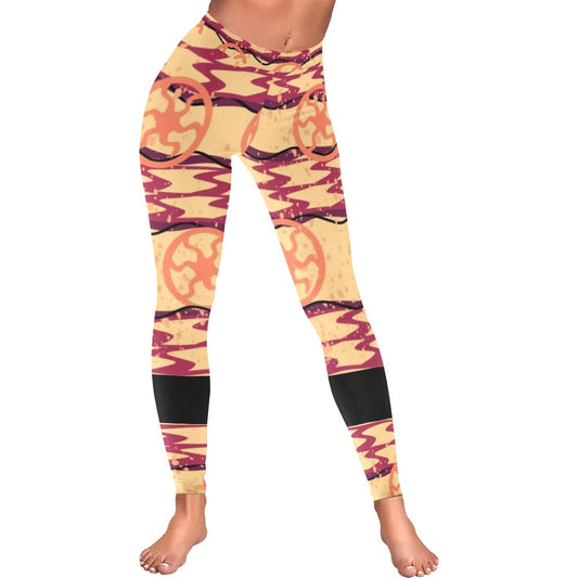 Serengeti Tights All-Over Low Rise Leggings (Model L05)