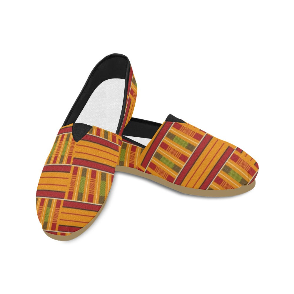 Kente shoe Casual Canvas Women's Shoes (Model004)