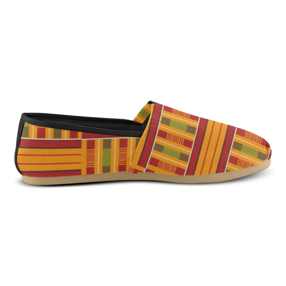 Kente shoe Casual Canvas Women's Shoes (Model004)