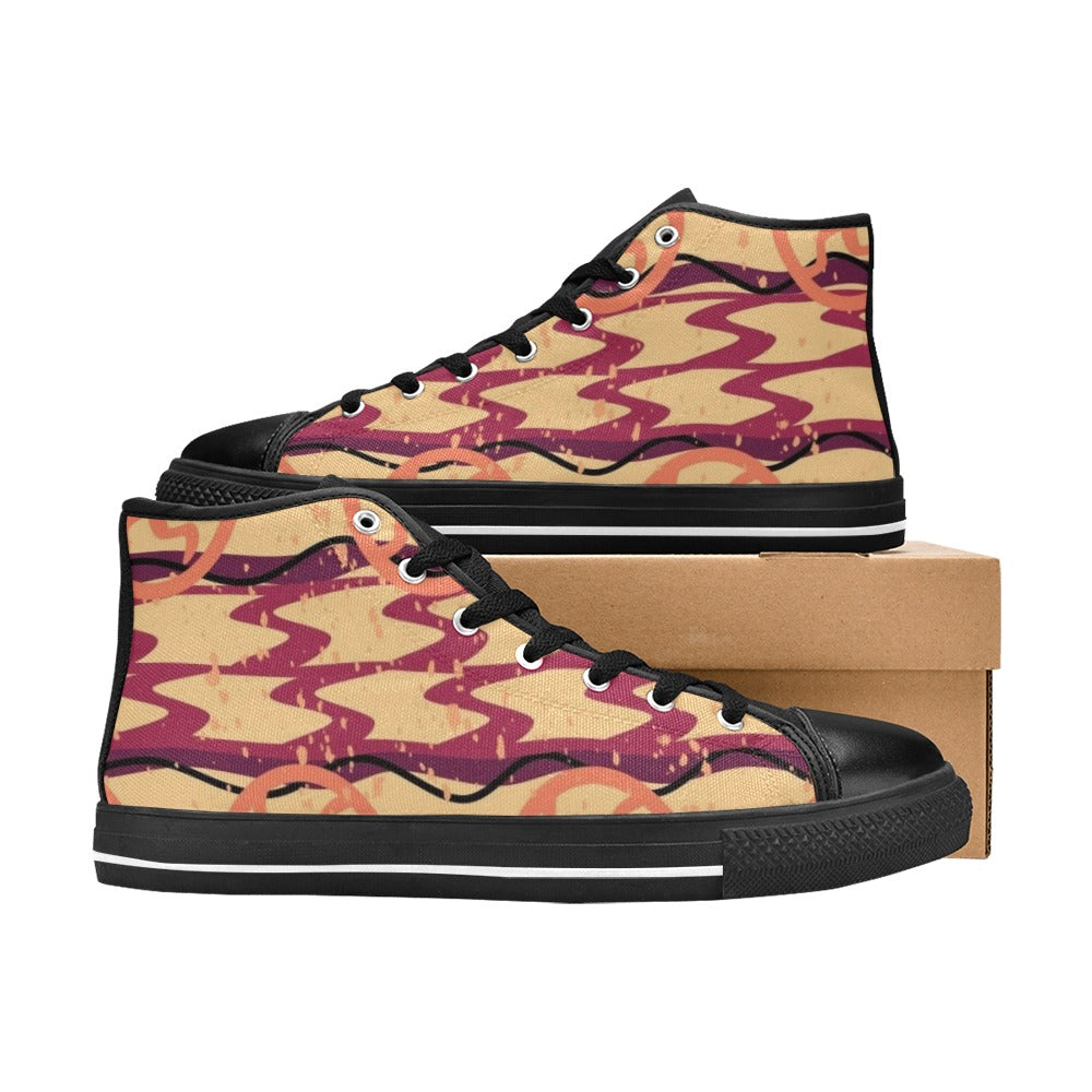 Serengeti Shoe Aquila High Top Canvas Women's Shoes (Model 017)