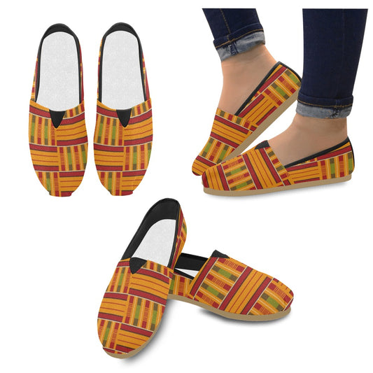 Kente shoe Casual Canvas Women's Shoes (Model004)