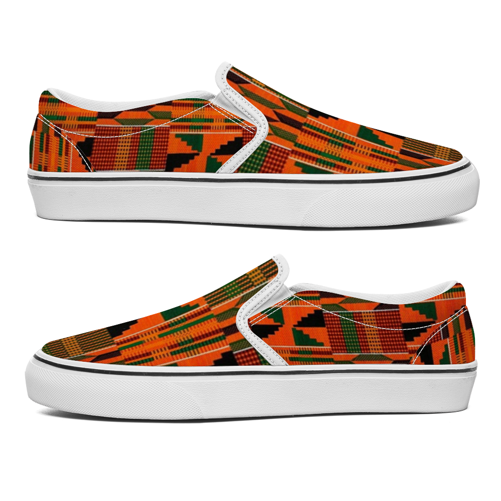 Kente Unisex Slip On Shoes