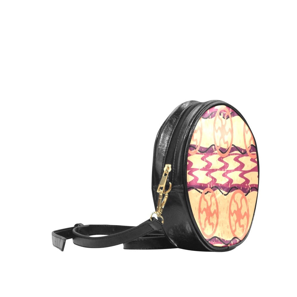 Serengeti Roll Bag Round Messenger Bag (Model 1647)