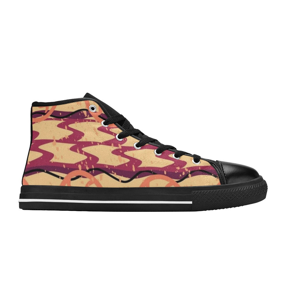 Serengeti Shoe Aquila High Top Canvas Women's Shoes (Model 017)