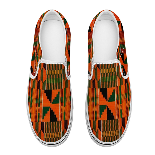 Kente Unisex Slip On Shoes