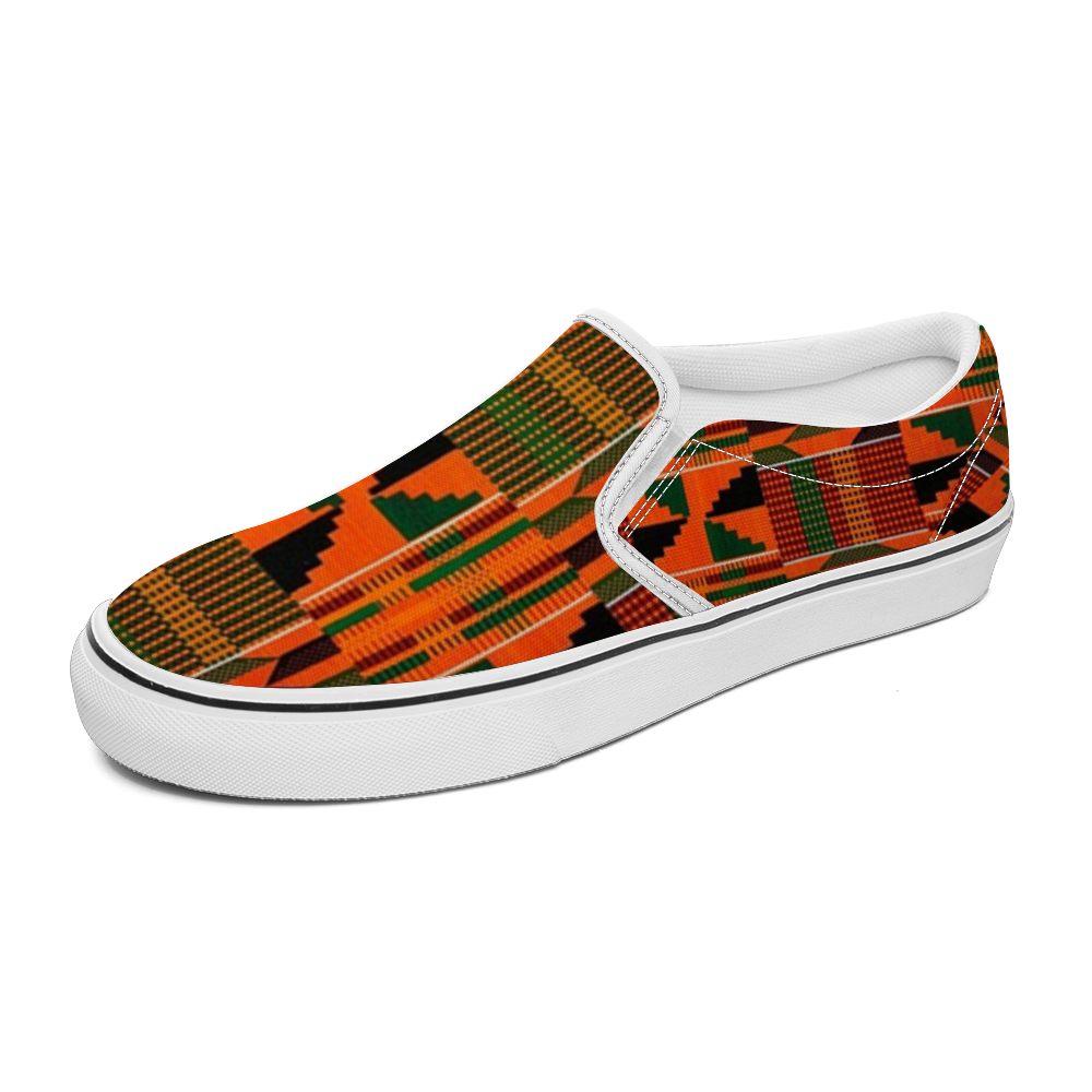 Kente Unisex Slip On Shoes