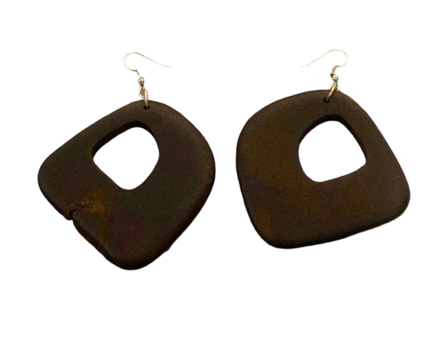 Diamond Wood Earrings