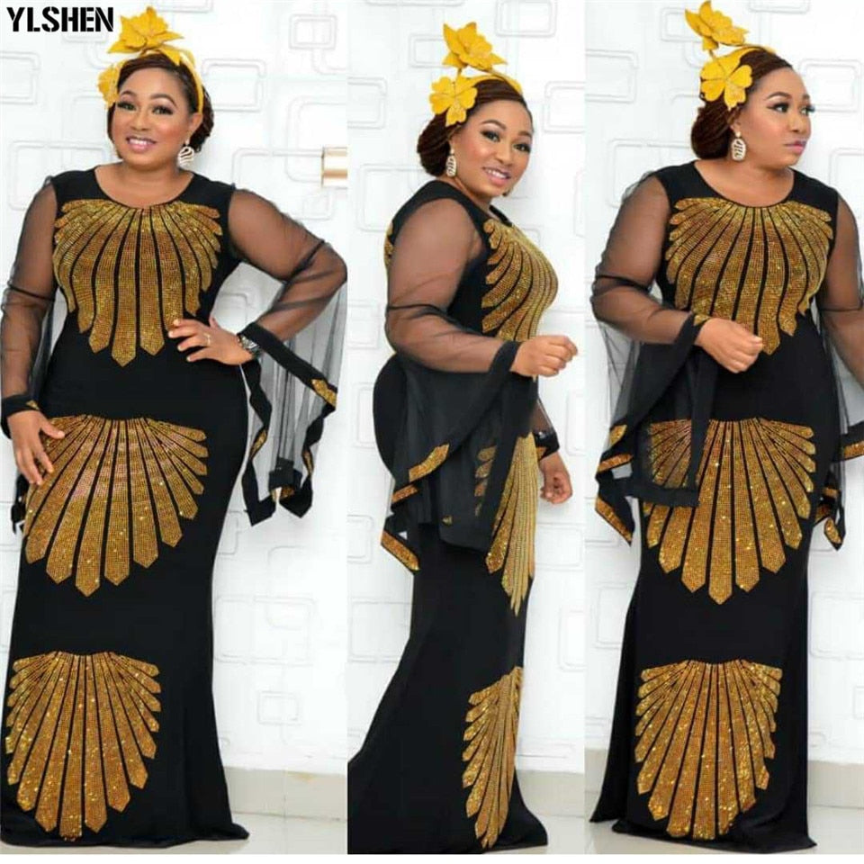 Sleeve Robe African Dress