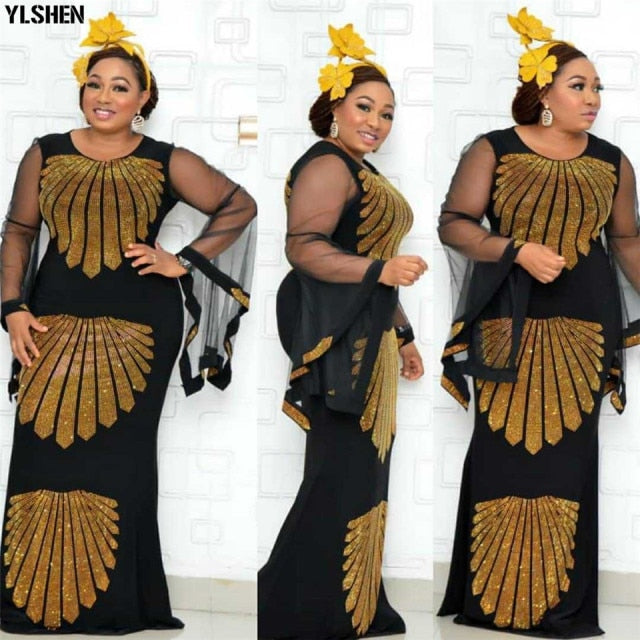 Sleeve Robe African Dress