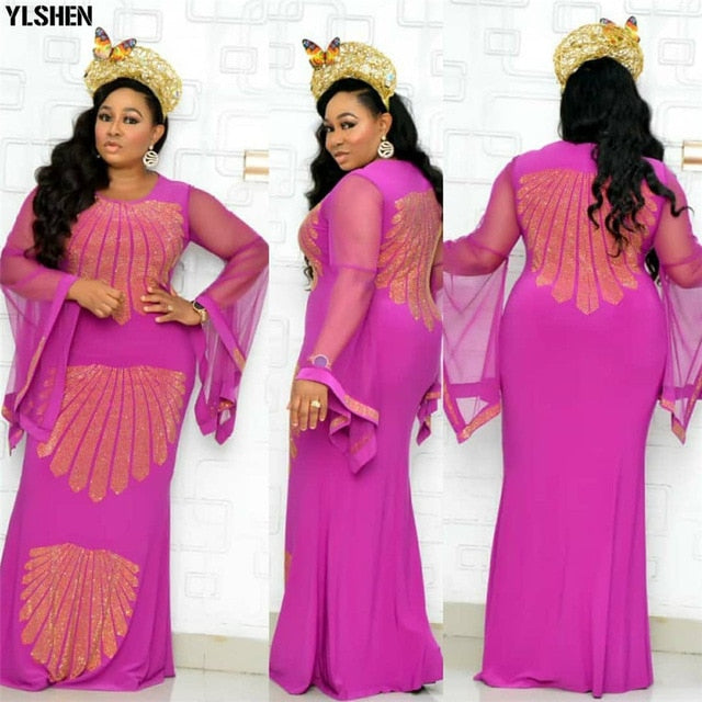 Sleeve Robe African Dress