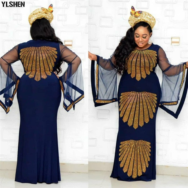 Sleeve Robe African Dress