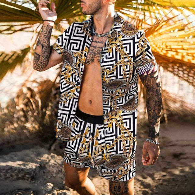 Short-sleeved Printed Shirts - Desante Fashions