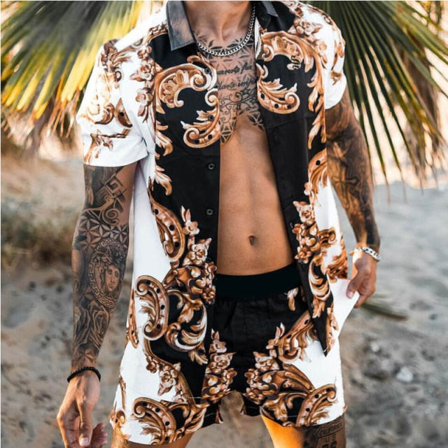 Short-sleeved Printed Shirts - Desante Fashions