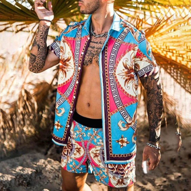 Short-sleeved Printed Shirts - Desante Fashions