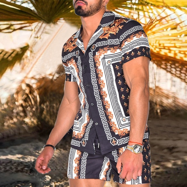 Short-sleeved Printed Shirts - Desante Fashions