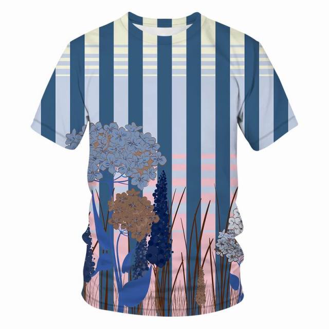 T-shirt 3D retro printing - Desante Fashions