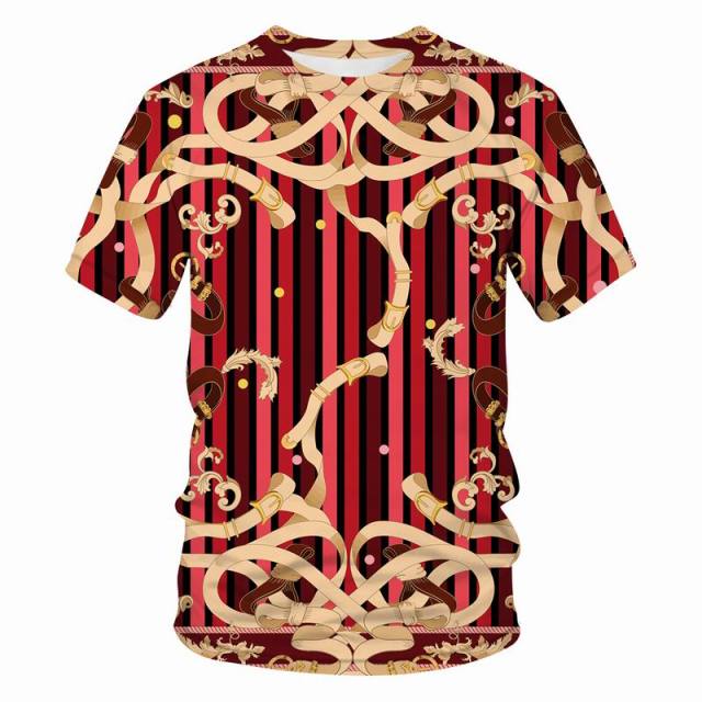 T-shirt 3D retro printing - Desante Fashions